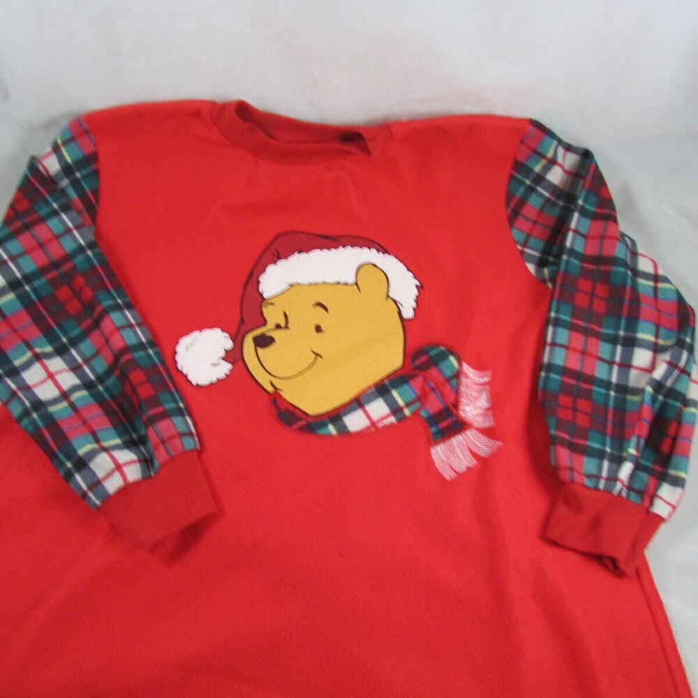 Disney Winnie the Pooh Nightgown Puffy Paint Graphics 100 Acre Collection Size 8